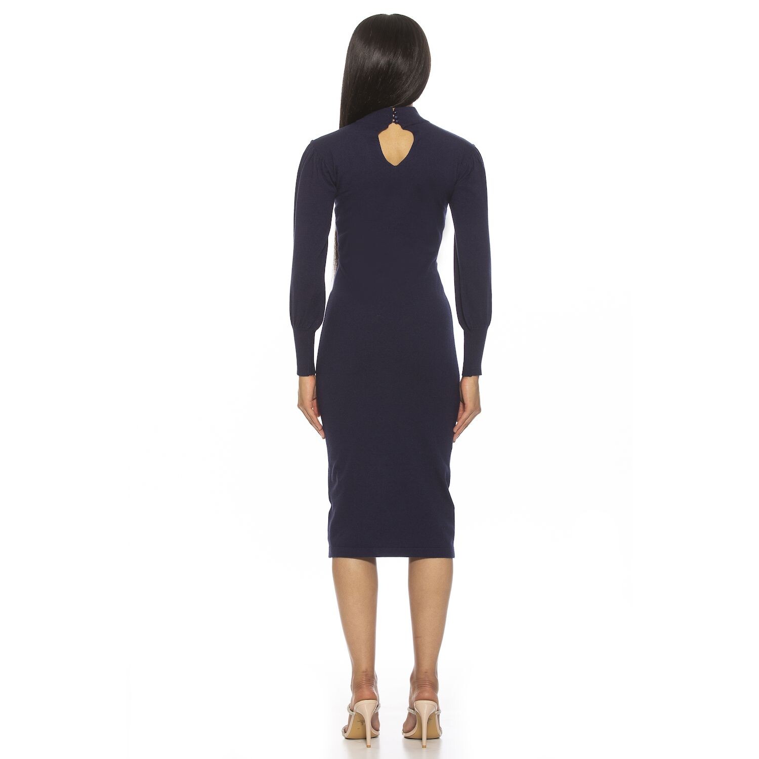 Женское трикотажное платье миди с объемными рукавами ALEXIA ADMOR ALEXIA ADMOR, черный 
Женское трикотажное платье миди с объемными рукавами ALEXIA ADMOR ALEXIA ADMOR, черный