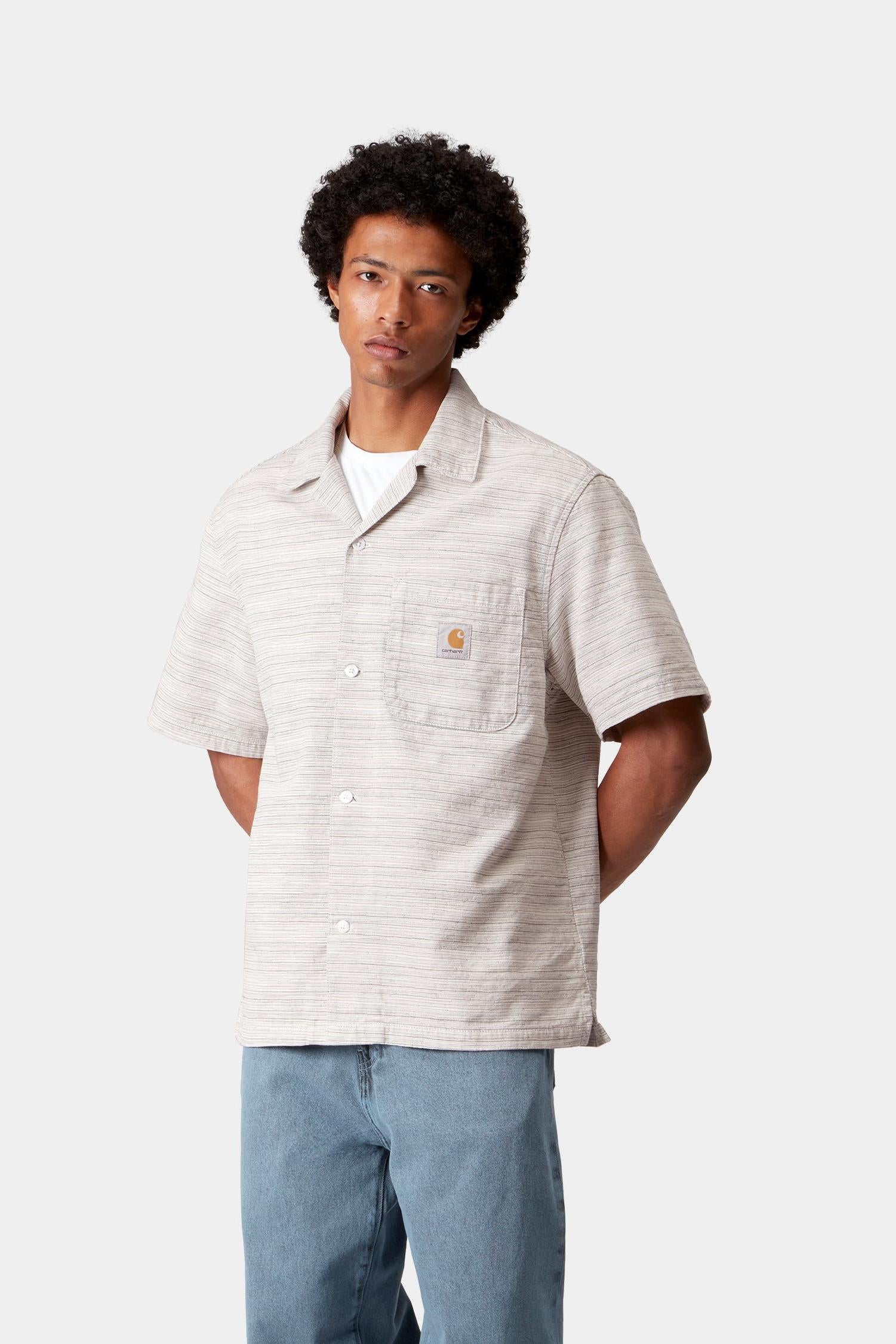 Рубашка Gellar в полоску с коротким рукавом Carhartt, Wax
Рубашка Gellar в полоску с коротким рукавом Carhartt, Wax