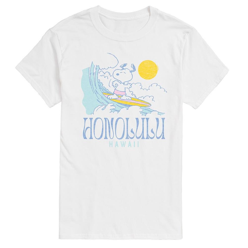 Мужская футболка с рисунком Peanuts Snoopy Honolulu Hawaii Licensed Character, белый
Мужская футболка с рисунком Peanuts Snoopy Honolulu Hawaii Licensed Character, белый