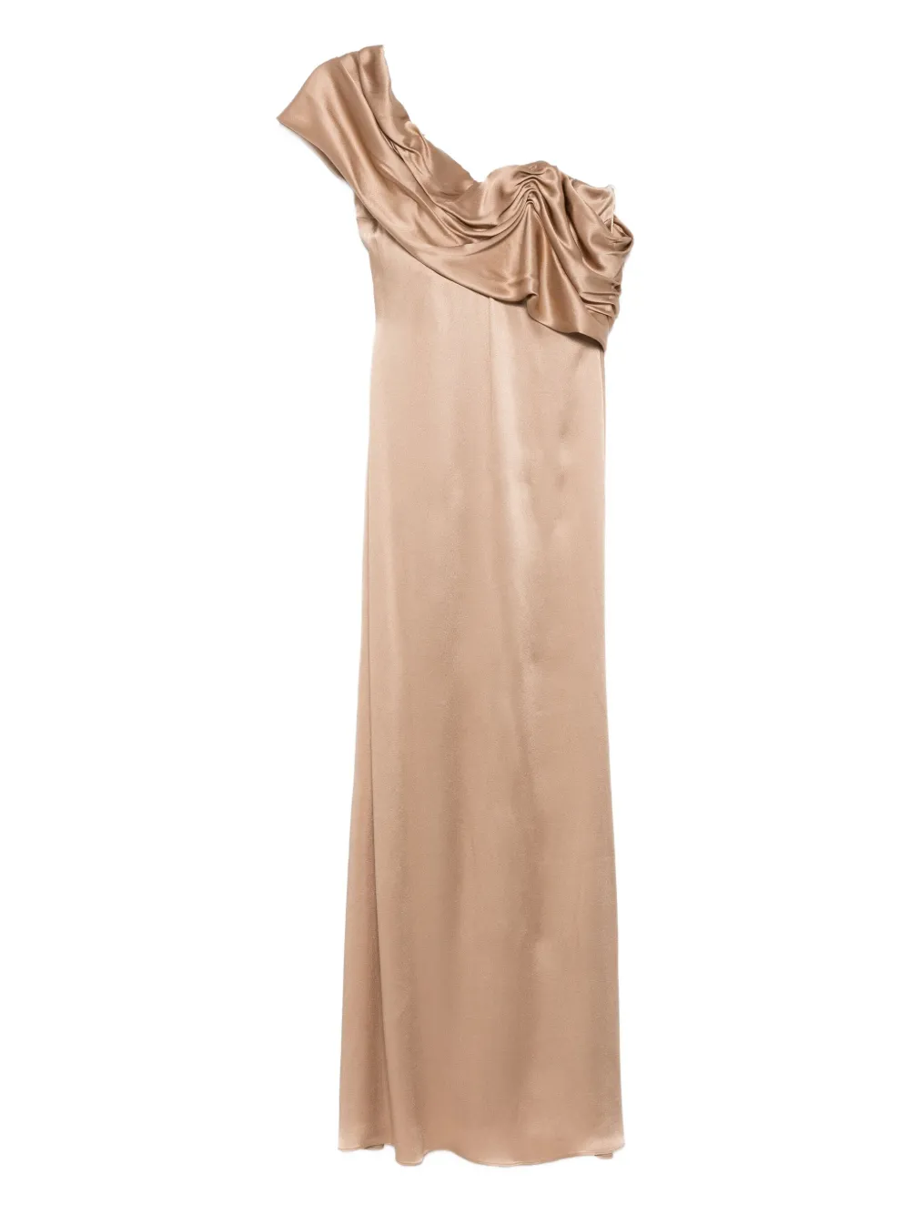 Платье на одно плечо с драпировкой Giuseppe Di Morabito, нейтральный
Платье на одно плечо с драпировкой Giuseppe Di Morabito, нейтральный