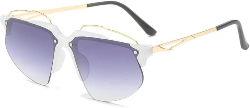 Модные женские солнцезащитные очки без оправы в стиле панк, «кошачий глаз», ретро, роскошные очки с защитой от УФ-излучения UV400, мужские спортивные очки для вождения UATXTAU, White
Модные женские солнцезащитные очки без оправы в стиле панк, «кошачий глаз», ретро, роскошные очки с защитой от УФ-излучения UV400, мужские спортивные очки для вождения UATXTAU, White