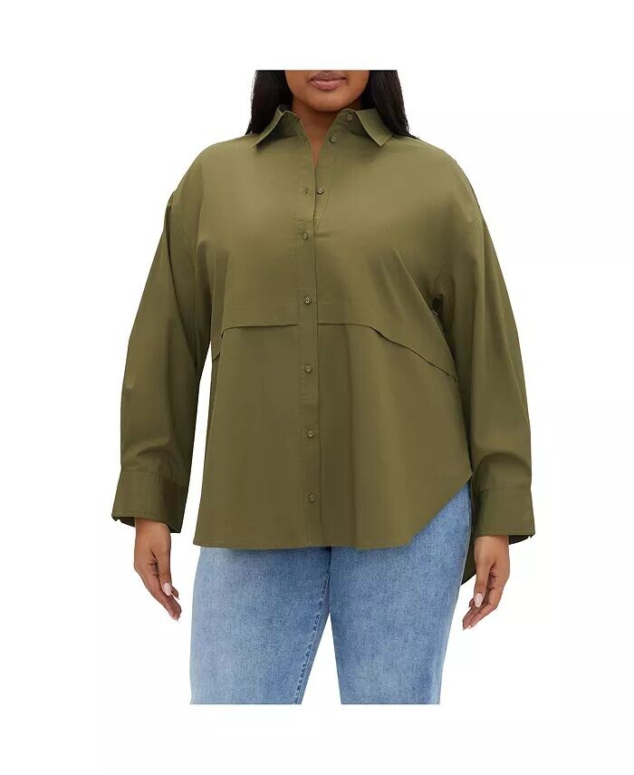 Рубашка Малани больших размеров CITY CHIC, коричневый/бежевый
Рубашка Малани больших размеров CITY CHIC, коричневый/бежевый