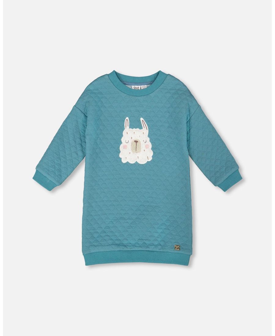 Стеганое платье-туника для девочки, бирюзового цвета - для малышек/детей Deux par Deux, Turquoise blue
Стеганое платье-туника для девочки, бирюзового цвета - для малышек/детей Deux par Deux, Turquoise blue