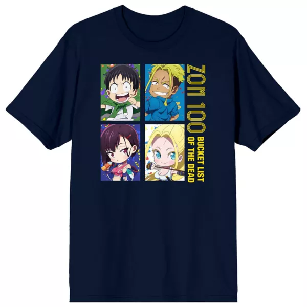 Мужская футболка с графическим принтом ZOM 100 Bucket List Licensed Character, синий
Мужская футболка с графическим принтом ZOM 100 Bucket List Licensed Character, синий