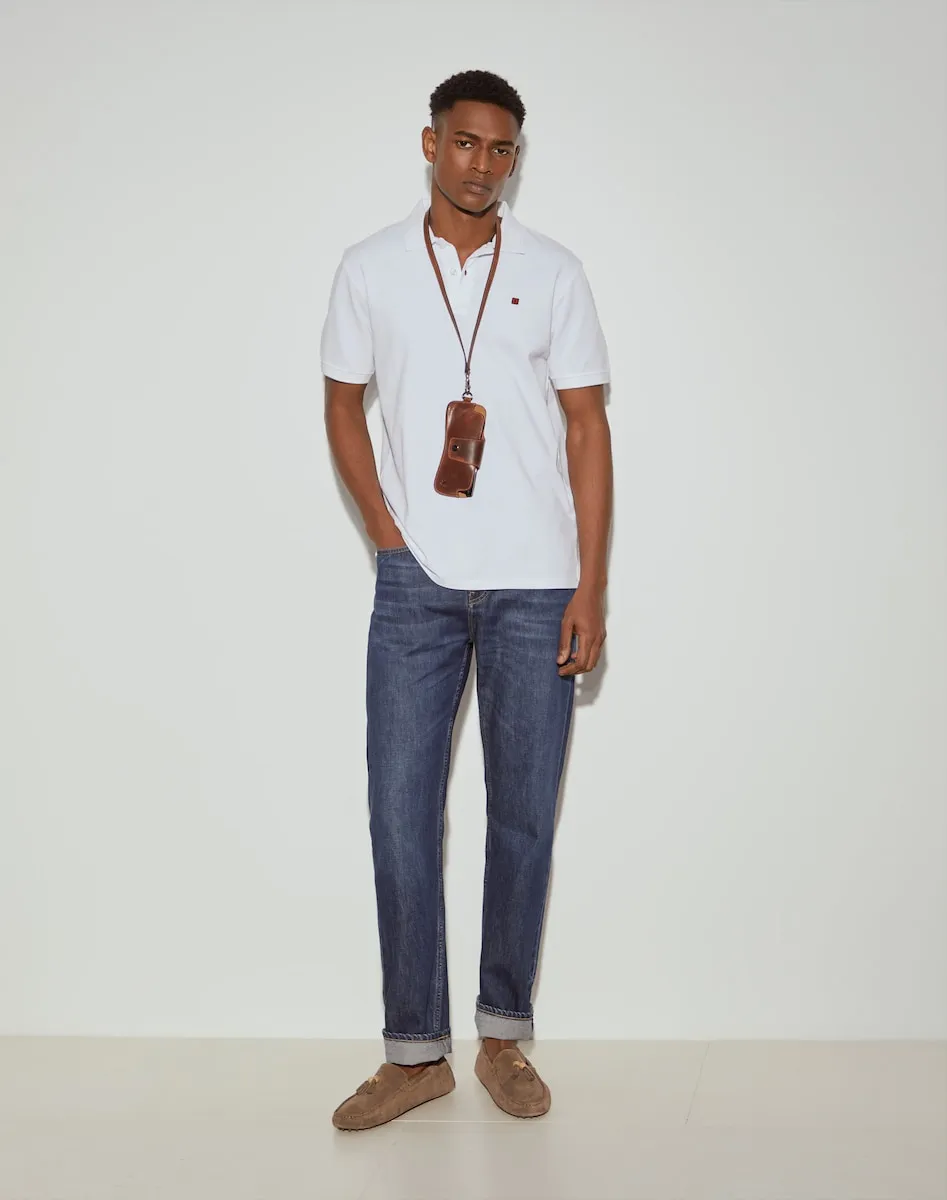 Мужская пике поло из хлопка стандартного кроя Lion of Porches, белый
Мужская пике поло из хлопка стандартного кроя Lion of Porches, белый