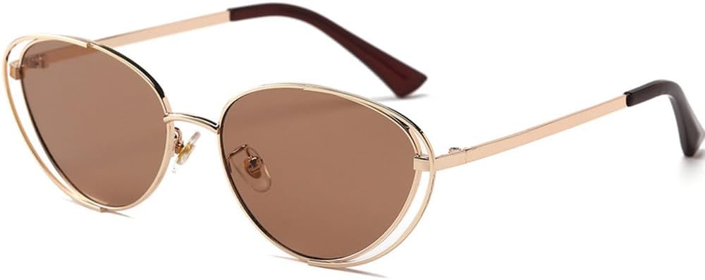 Мужские солнцезащитные очки в двойной оправе в стиле панк, модель «кошачий глаз», женские ретро-очки с металлическим оправой, защита от ультрафиолета UV400 TKKTLLT, Gold Tea
Мужские солнцезащитные очки в двойной оправе в стиле панк, модель «кошачий глаз», женские ретро-очки с металлическим оправой, защита от ультрафиолета UV400 TKKTLLT, Gold Tea