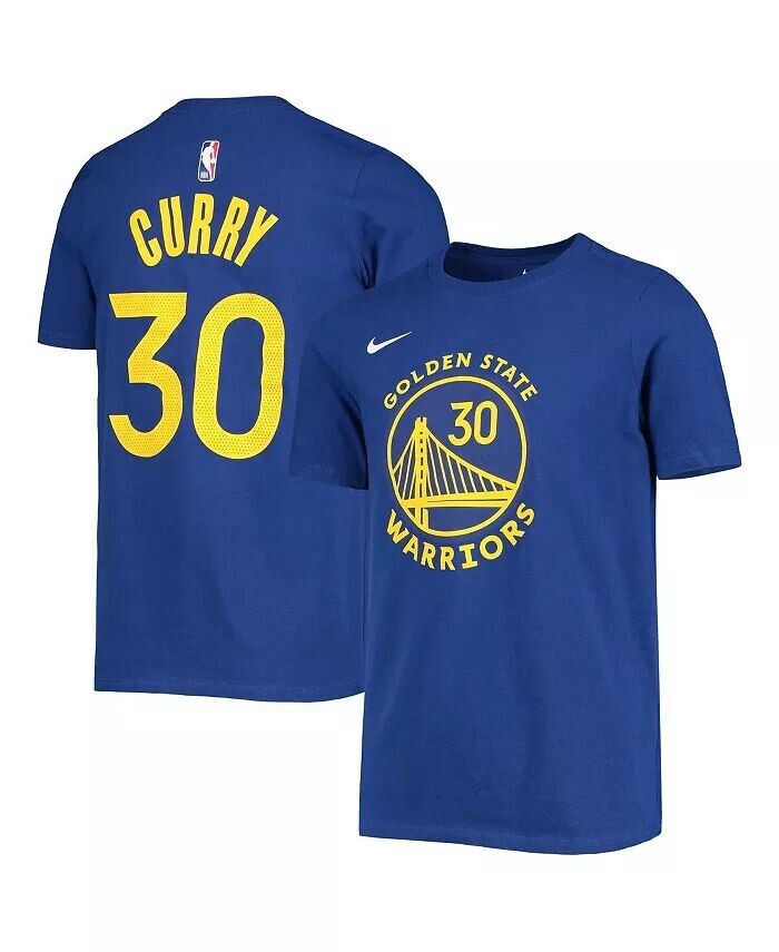Молодежная футболка Стивена Карри с логотипом Royal Golden State Warriors, именем и номером Nike, синий
Молодежная футболка Стивена Карри с логотипом Royal Golden State Warriors, именем и номером Nike, синий