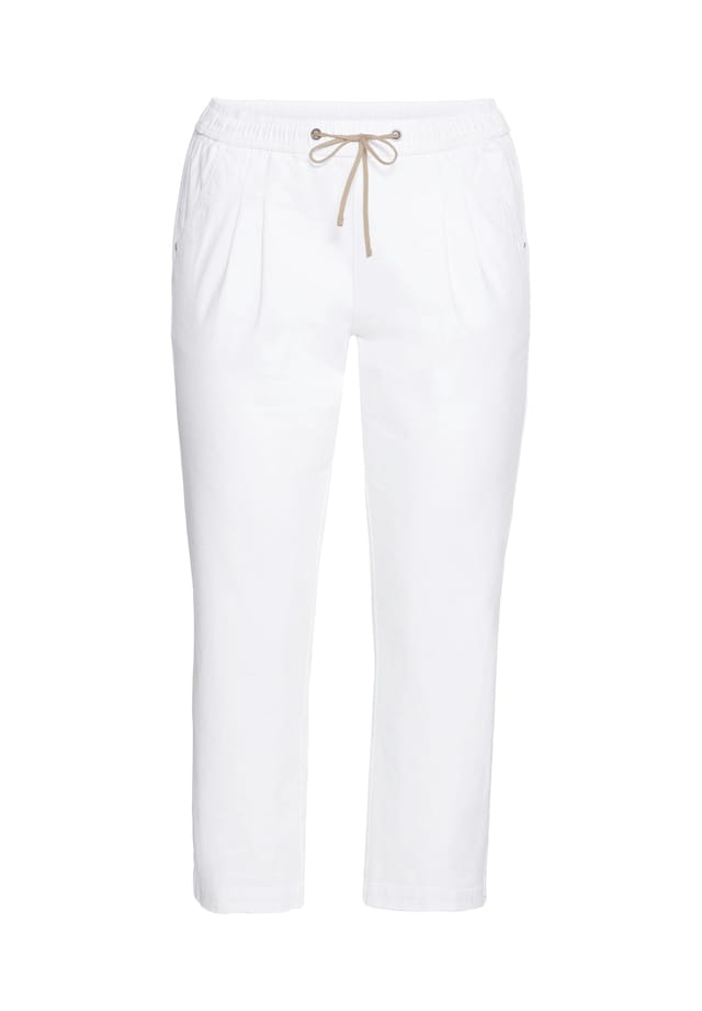 Спортивные брюки с эластичным поясом и завязкой Sheego, белый
Спортивные брюки с эластичным поясом и завязкой Sheego, белый