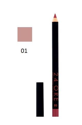 Стойкий карандаш для губ 24 Ore, карандаш для губ 01, 0,4 г Deborah, красный 
Стойкий карандаш для губ 24 Ore, карандаш для губ 01, 0,4 г Deborah, красный