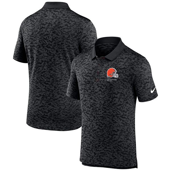 Мужская черная футболка-поло Cleveland Browns Nike
Мужская черная футболка-поло Cleveland Browns Nike