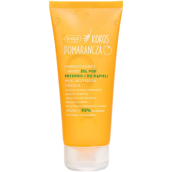 Освежающий антистрессовый гель для душа и ванны, 200 мл Ziaja Kokos pomarańcza 
Освежающий антистрессовый гель для душа и ванны, 200 мл Ziaja Kokos pomarańcza