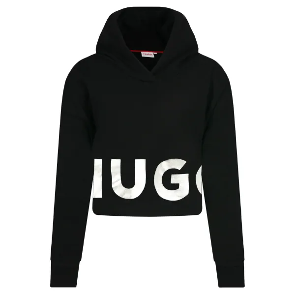 Укороченная толстовка Hugo, черный 
Укороченная толстовка Hugo, черный