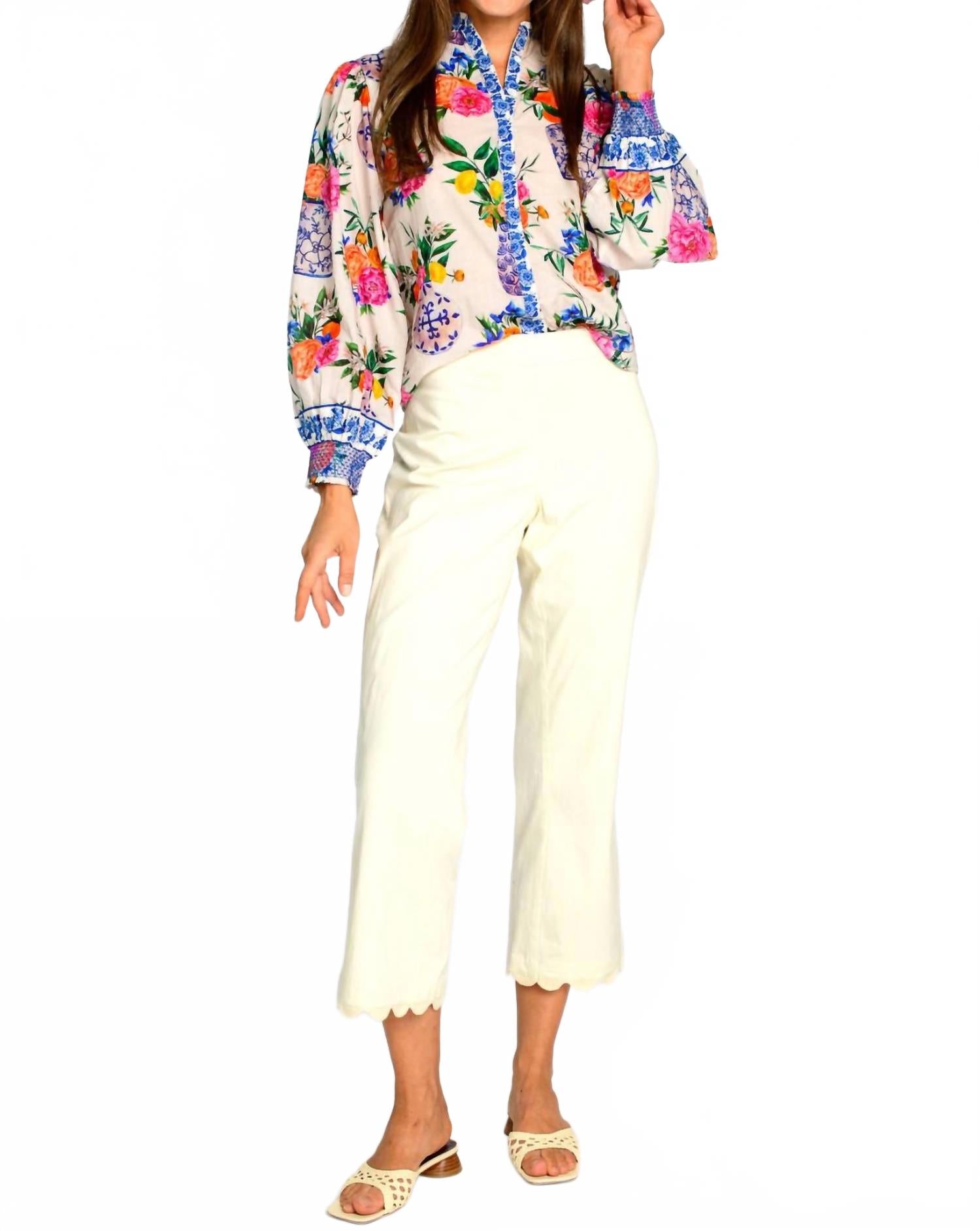 Женские брюки Jojo однотонные слоновой кости Elizabeth James The Label
Женские брюки Jojo однотонные слоновой кости Elizabeth James The Label