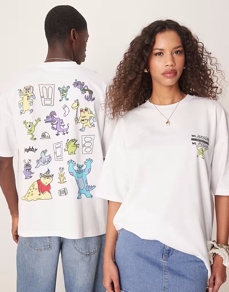 Футболка унисекс оверсайз ASOS DESIGN Disney Pixar бежевого цвета с набросками Корпорации монстров
Футболка унисекс оверсайз ASOS DESIGN Disney Pixar бежевого цвета с набросками Корпорации монстров