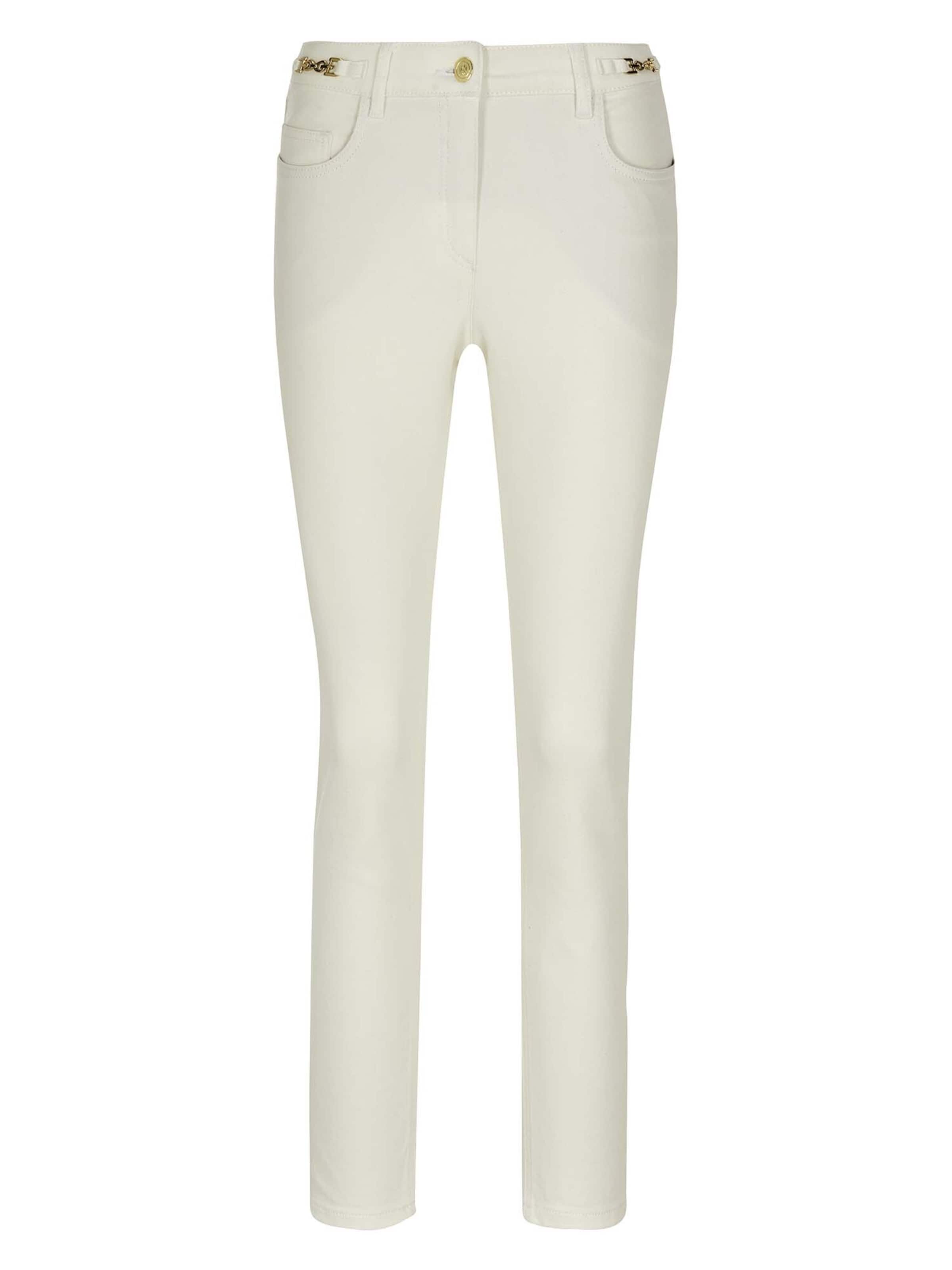 MADELEINE Узкие джинсы из шерсти в белом цвете
MADELEINE Узкие джинсы из шерсти в белом цвете