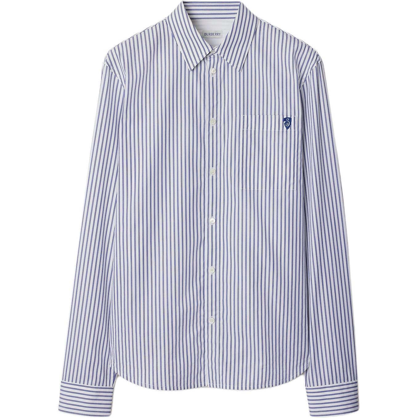 Полосатая хлопковая рубашка Burberry, синий
Полосатая хлопковая рубашка Burberry, синий