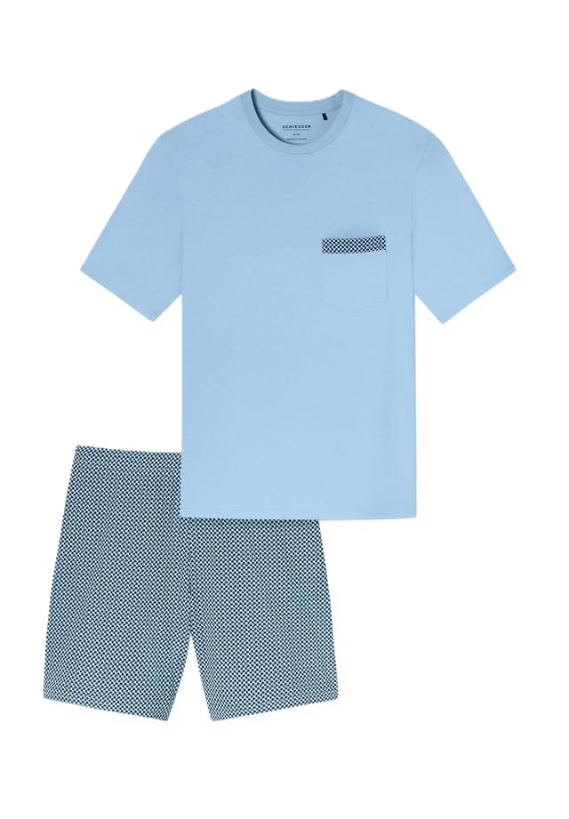 Комфортная ночная рубашка-шорты из органического хлопка Schiesser, цвет 802 air
Комфортная ночная рубашка-шорты из органического хлопка Schiesser, цвет 802 air