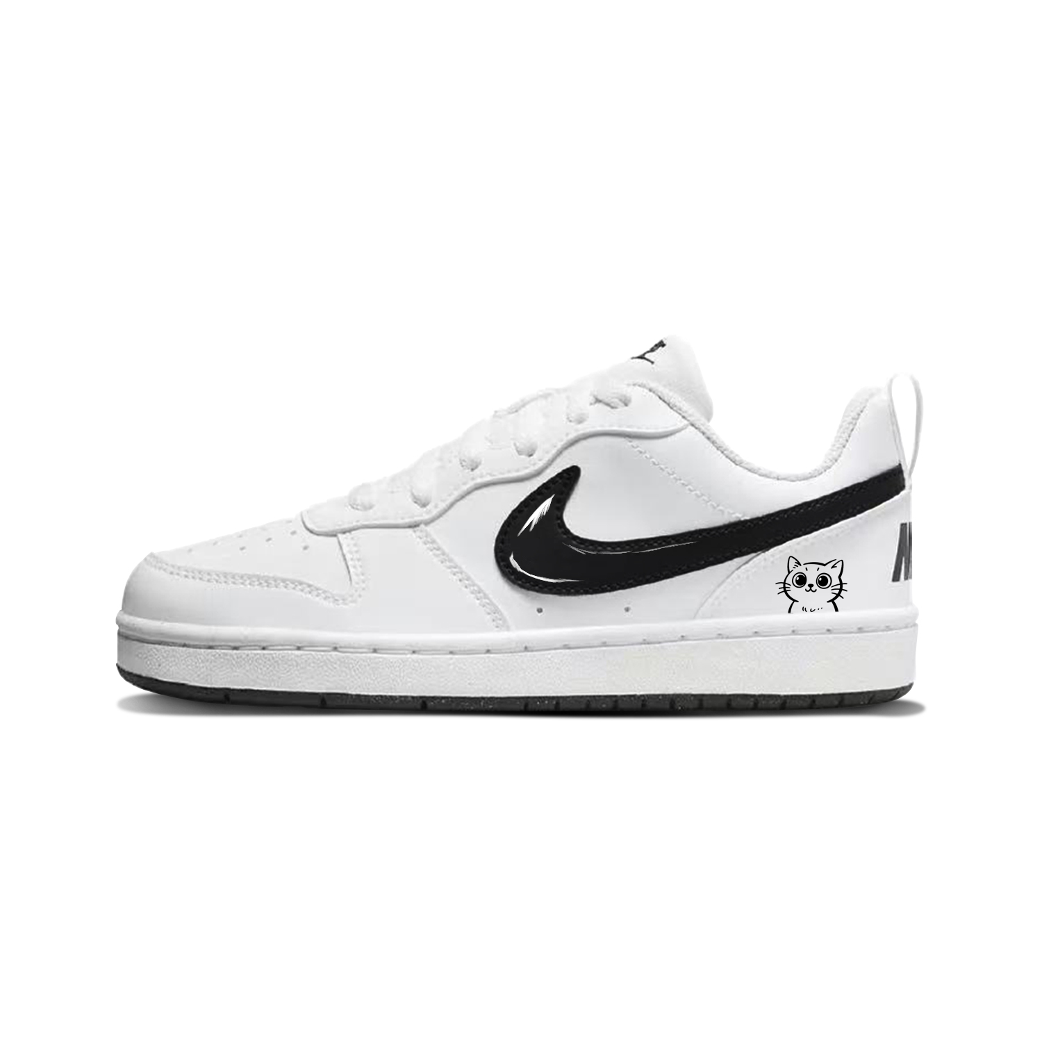 Nike Court Borough с амортизацией, износостойкие скейтбордские кроссовки Black White детские
Nike Court Borough с амортизацией, износостойкие скейтбордские кроссовки Black White детские