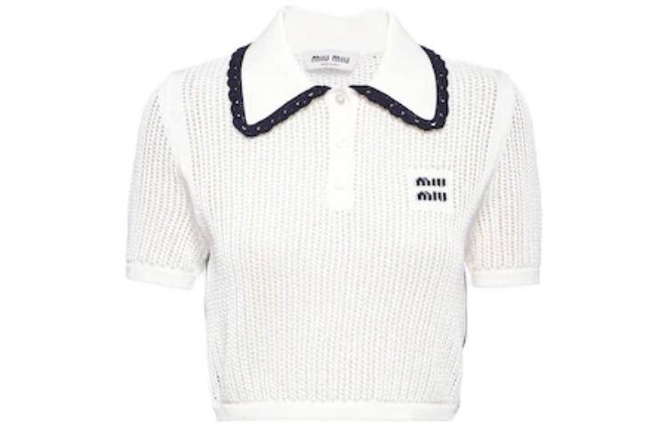 Рубашка поло женская белая Miu Miu
Рубашка поло женская белая Miu Miu