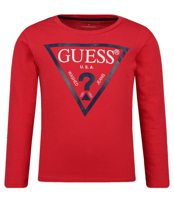 Лонгслив детский Guess с фирменным логотипом, красный
Лонгслив детский Guess с фирменным логотипом, красный