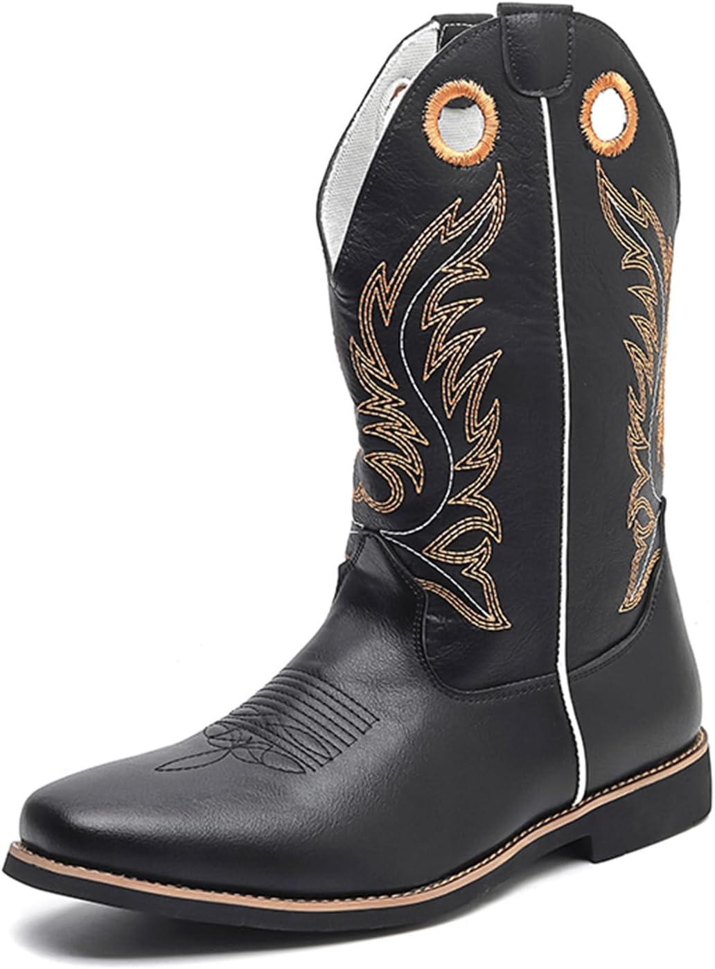 Мужские западные ковбойские сапоги для мужчин, квадратный носок, противоскользящие, с вышивкой, коричневые и черные Generic
Мужские западные ковбойские сапоги для мужчин, квадратный носок, противоскользящие, с вышивкой, коричневые и черные Generic