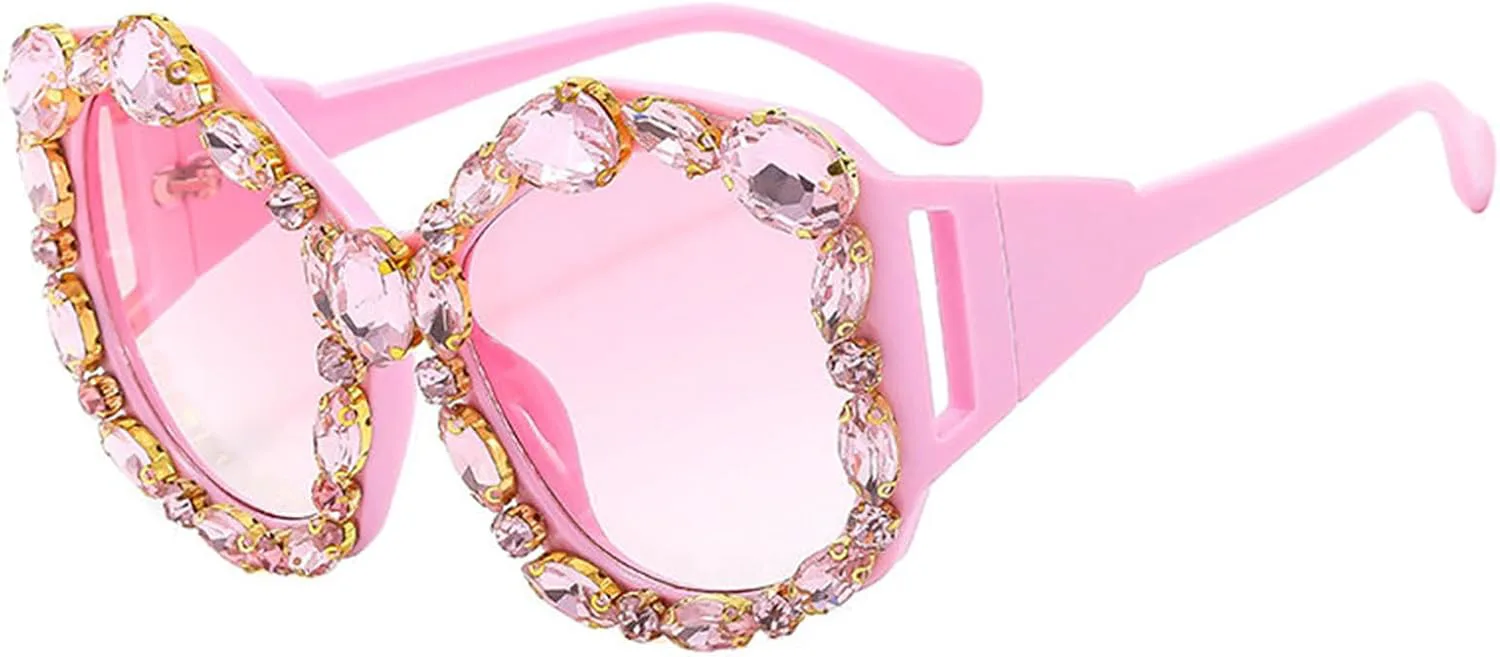 Солнцезащитные очки Willochra Y2K Bling для женщин, модные, конфетного цвета, кристально-розовые, роскошные, большого размера, для вечеринок, 2pcs-blue&pink
Солнцезащитные очки Willochra Y2K Bling для женщин, модные, конфетного цвета, кристально-розовые, роскошные, большого размера, для вечеринок, 2pcs-blue&pink