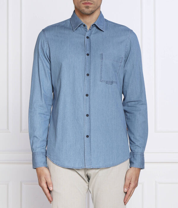 Рубашка мужская Boss Orange джинсовая, синий
Рубашка мужская Boss Orange джинсовая, синий