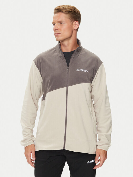 Флисовая куртка стандартного кроя Adidas, бежевый
Флисовая куртка стандартного кроя Adidas, бежевый