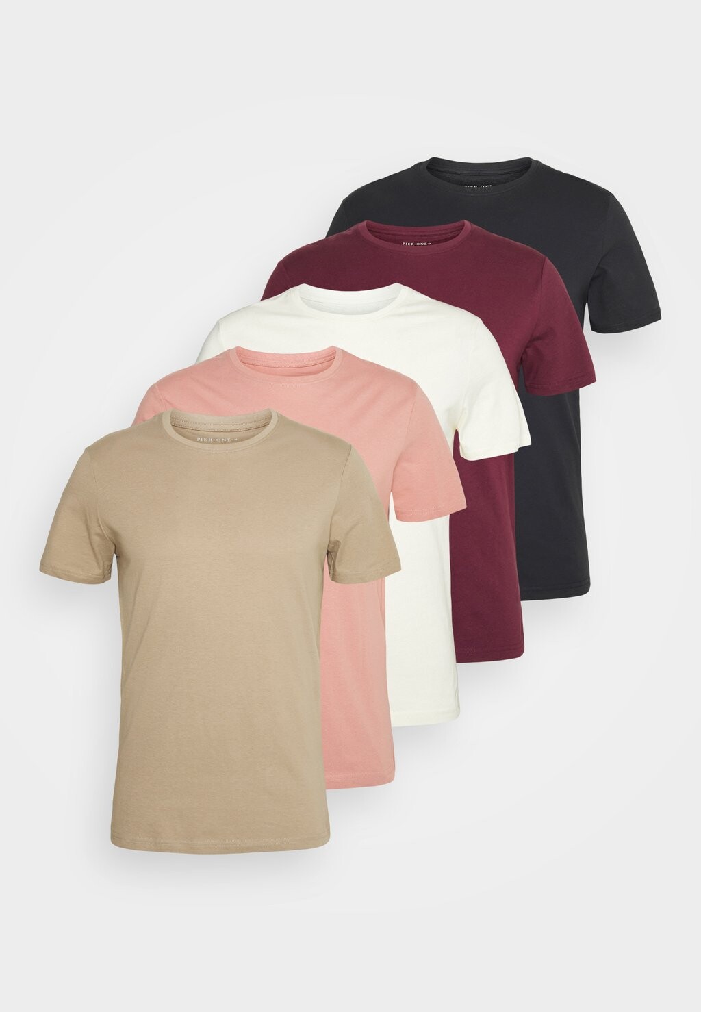 Базовая футболка 5 Пакет Pier One, цвет white/beige/bordeaux
Базовая футболка 5 Пакет Pier One, цвет white/beige/bordeaux