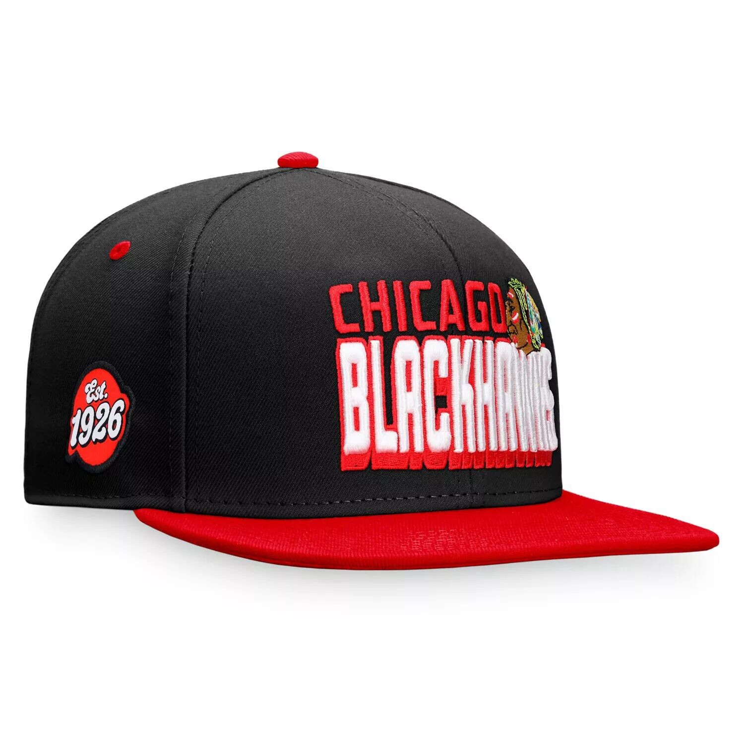 Мужская двухцветная кепка Snapback в стиле ретро с логотипом Fanatics черного/красного цвета Chicago Blackhawks Heritage
Мужская двухцветная кепка Snapback в стиле ретро с логотипом Fanatics черного/красного цвета Chicago Blackhawks Heritage