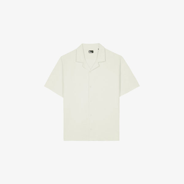 Рубашка The Kooples из хлопка с вафельной текстурой, экрю
Рубашка The Kooples из хлопка с вафельной текстурой, экрю