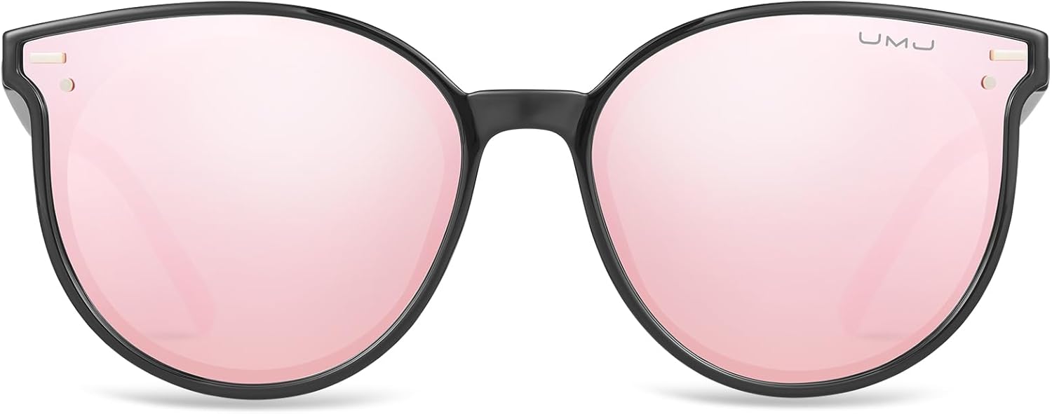 Поляризованные солнцезащитные очки для женщин - стильные очки с защитой от УФ-излучения - женские солнцезащитные очки - модные мужские солнцезащитные очки UMJ, Black Frame/Fan Lenses
Поляризованные солнцезащитные очки для женщин - стильные очки с защитой от УФ-излучения - женские солнцезащитные очки - модные мужские солнцезащитные очки UMJ, Black Frame/Fan Lenses