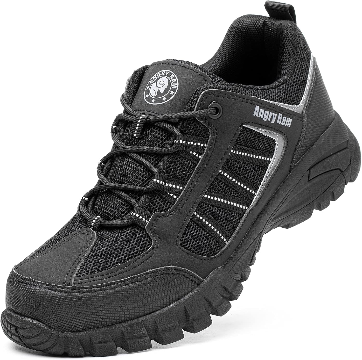 Ботинки ANGRYRAM с защищенным носком для мужчин и женщин, легкие, неразрушимые, дышащие, противоскользящие, безопасные кроссовки, комфортные и проколоустойчивые для работы в строительной отрасли, черный
Ботинки ANGRYRAM с защищенным носком для мужчин и женщин, легкие, неразрушимые, дышащие, противоскользящие, безопасные кроссовки, комфортные и проколоустойчивые для работы в строительной отрасли, черный
