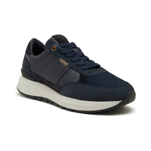 Кожаные кроссовки jace_runn_lmme Boss, синий 
Кожаные кроссовки jace_runn_lmme Boss, синий