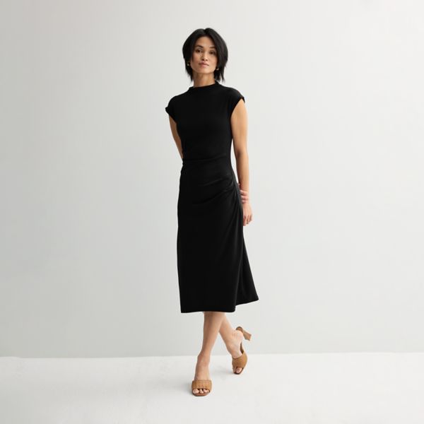 Женское трикотажное платье с воротником-стойкой Nine West, черный
Женское трикотажное платье с воротником-стойкой Nine West, черный