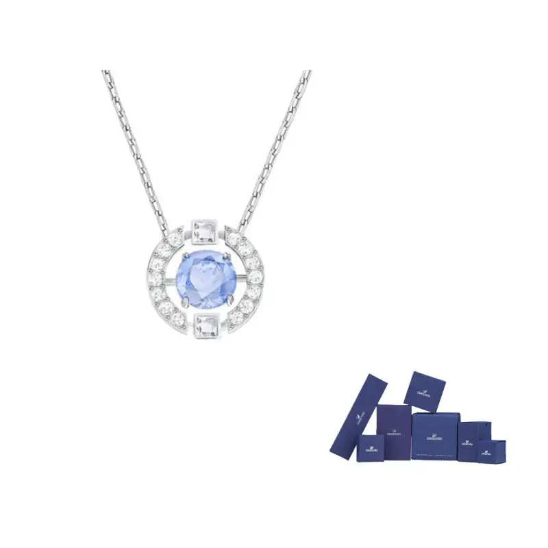 Swarovski Кулон круглой огранки с синим родиевым покрытием Una
Swarovski Кулон круглой огранки с синим родиевым покрытием Una