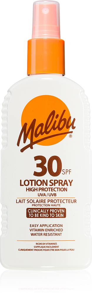 Лосьон-Спрей с высокой степенью защиты от солнца SPF 30 Malibu, 200 мл
Лосьон-Спрей с высокой степенью защиты от солнца SPF 30 Malibu, 200 мл
