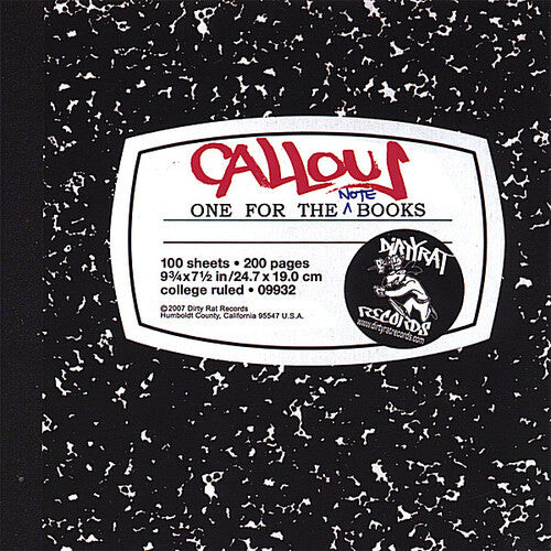 CD диск Callous: One for the Notebooks
CD диск Callous: One for the Notebooks