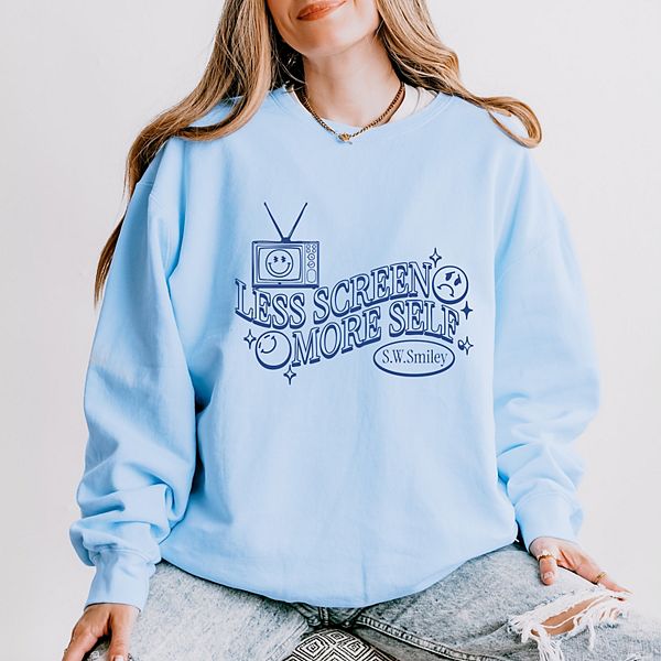 SWSmiley less screen more self - женский легкий свитшот garment dyed Simply Sage Market, Hydrangea, Зеленый, SWSmiley less screen more self - женский легкий свитшот garment dyed Simply Sage Market, Hydrangea
SWSmiley less screen more self - женский легкий свитшот garment dyed Simply Sage Market, Hydrangea, Зеленый, SWSmiley less screen more self - женский легкий свитшот garment dyed Simply Sage Market, Hydrangea