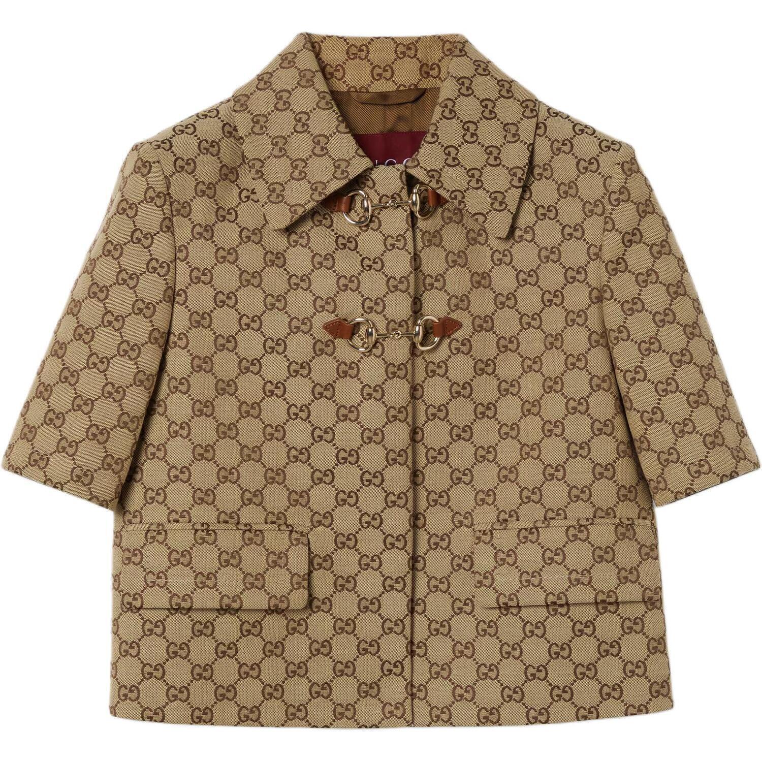 GUCCI Монограммированная рубашка с коротким рукавом, Brown
GUCCI Монограммированная рубашка с коротким рукавом, Brown