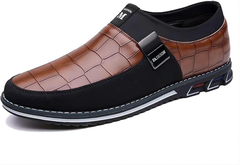 Мужские повседневные лоферы из кожи, простые и удобные, для ходьбы, дышащие, на застежке-слипоне, модные ручной работы Asifn, коричневый
Мужские повседневные лоферы из кожи, простые и удобные, для ходьбы, дышащие, на застежке-слипоне, модные ручной работы Asifn, коричневый