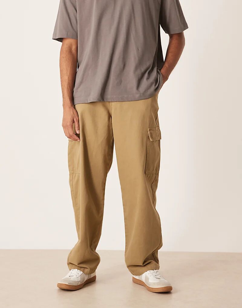 Брюки-карго прямого кроя ASOS DESIGN цвета хаки
Брюки-карго прямого кроя ASOS DESIGN цвета хаки