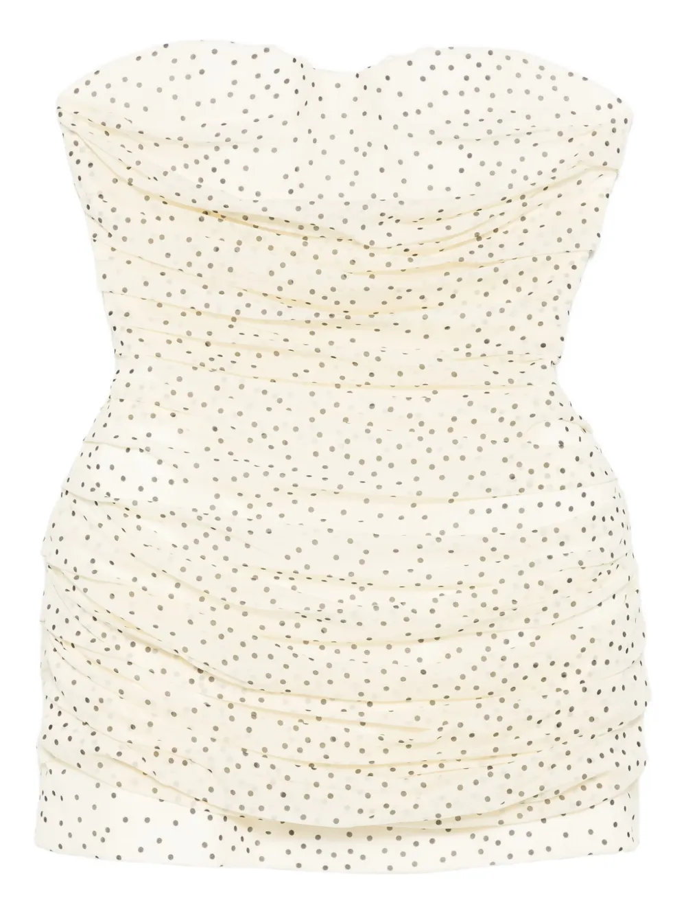 Платье мини со сборками в горошек Magda Butrym, нейтральный
Платье мини со сборками в горошек Magda Butrym, нейтральный