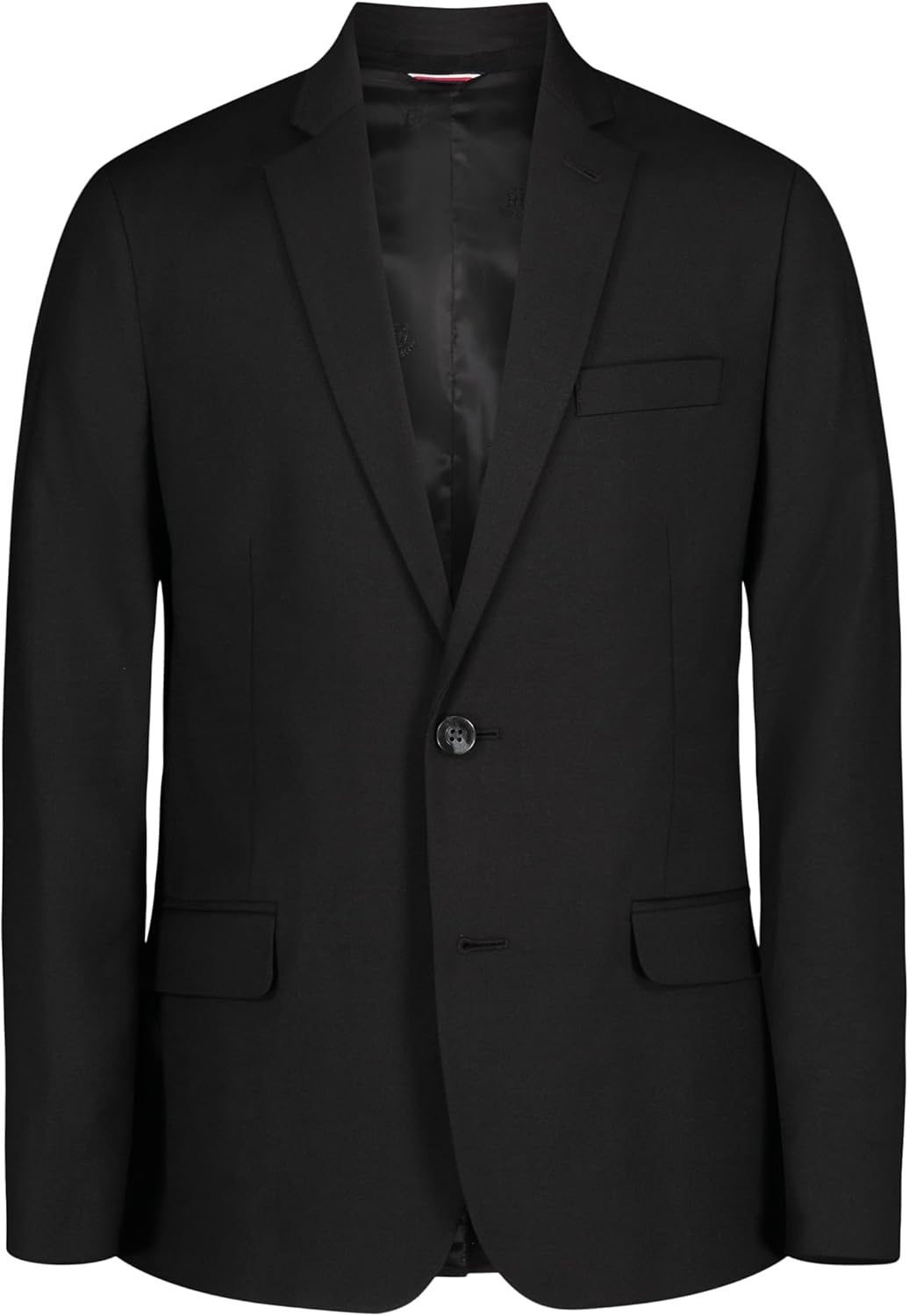 Блейзер Tommy Hilfiger «Александр» для мальчиков, би-стрейч, однобортный, с нагрудным платком, однотонный, с подкладкой с принтом флага, Black Sharkskin
Блейзер Tommy Hilfiger «Александр» для мальчиков, би-стрейч, однобортный, с нагрудным платком, однотонный, с подкладкой с принтом флага, Black Sharkskin