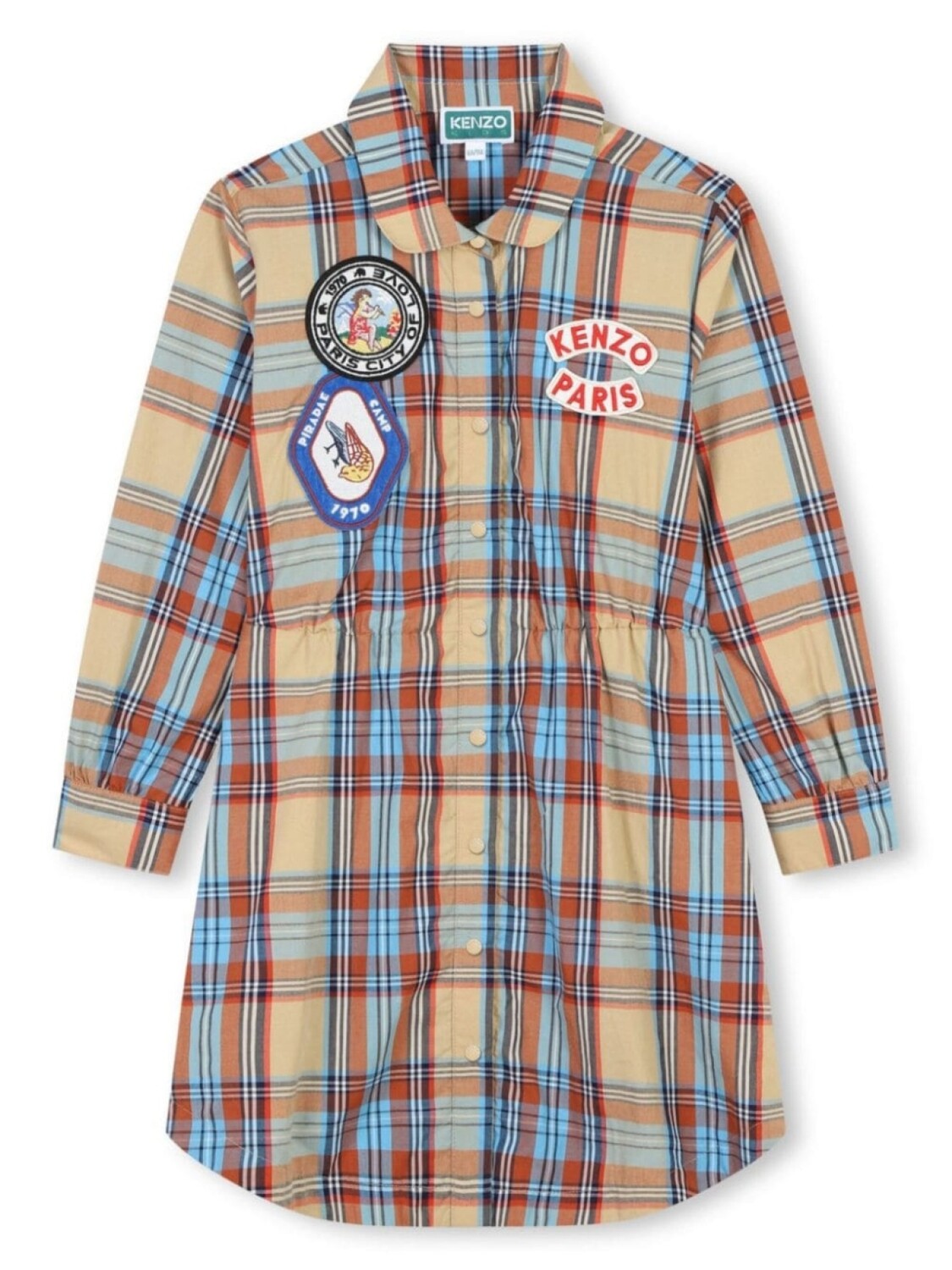 Kenzo Kids платье-рубашка в клетку, нейтральный цвет
Kenzo Kids платье-рубашка в клетку, нейтральный цвет