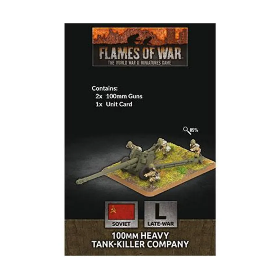 100-мм тяжелая рота истребителей танков, Flames of War - WWII - Soviet - Infantry (4th Edition)
100-мм тяжелая рота истребителей танков, Flames of War - WWII - Soviet - Infantry (4th Edition)