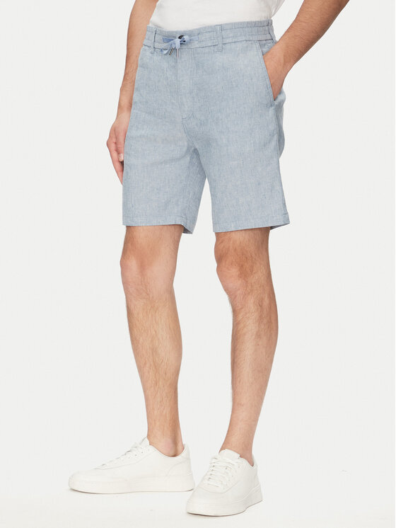 Шорты из ткани зауженного кроя 50536863 Boss, синий
Шорты из ткани зауженного кроя 50536863 Boss, синий