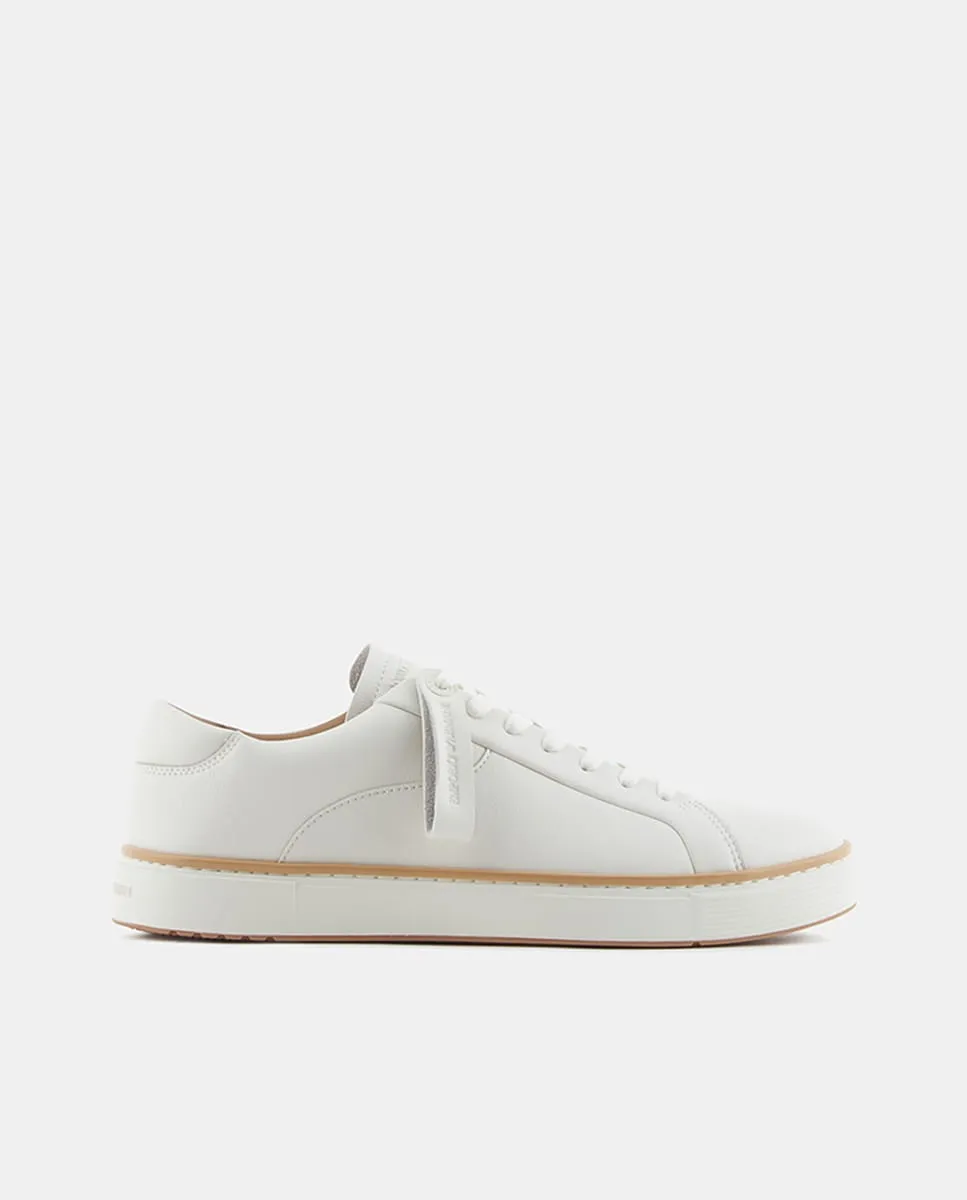 Мужские кожаные кроссовки с деталями контрастной подошвы Emporio Armani, белый
Мужские кожаные кроссовки с деталями контрастной подошвы Emporio Armani, белый