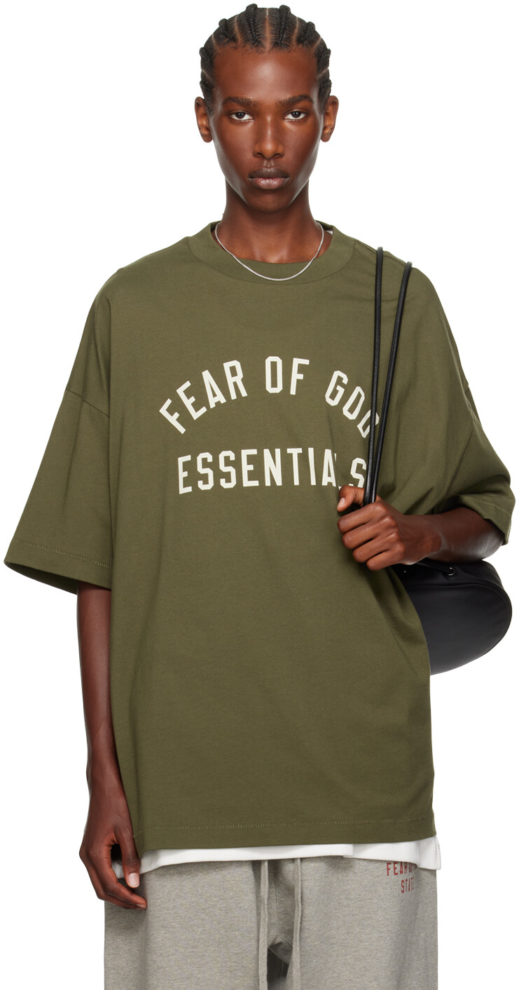 Футболка цвета хаки с круглым вырезом Fear of God EENTIAL Fear of God ESSENTIALS, Military
Футболка цвета хаки с круглым вырезом Fear of God EENTIAL Fear of God ESSENTIALS, Military