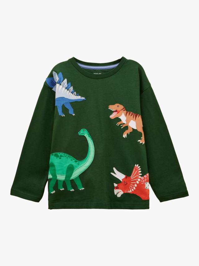 Детская хлопковая футболка с длинным рукавом и принтом динозавра Joules, Green
Детская хлопковая футболка с длинным рукавом и принтом динозавра Joules, Green
